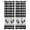Black, variant on Farmhouse Orange Plaid Blackout Curtains for Bedroom, Vintage Country Cock Checkered Thermal Insulated Kitchen Drapes with Grommets, Light Blocking Window Treatment, 2 Panels 27.5" x 39"