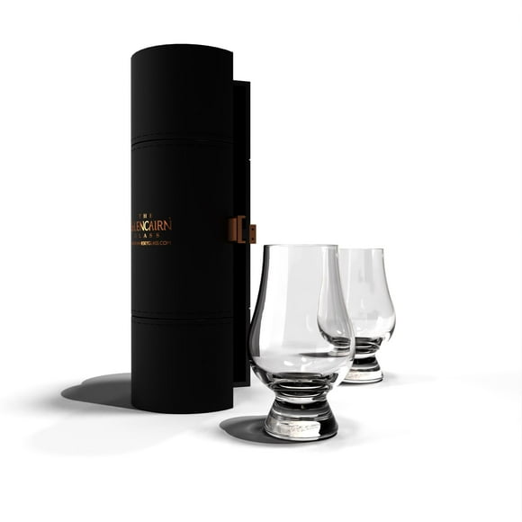 GLENCAIRN Whiskey Glass, Gift Set of 2 in Travel Case