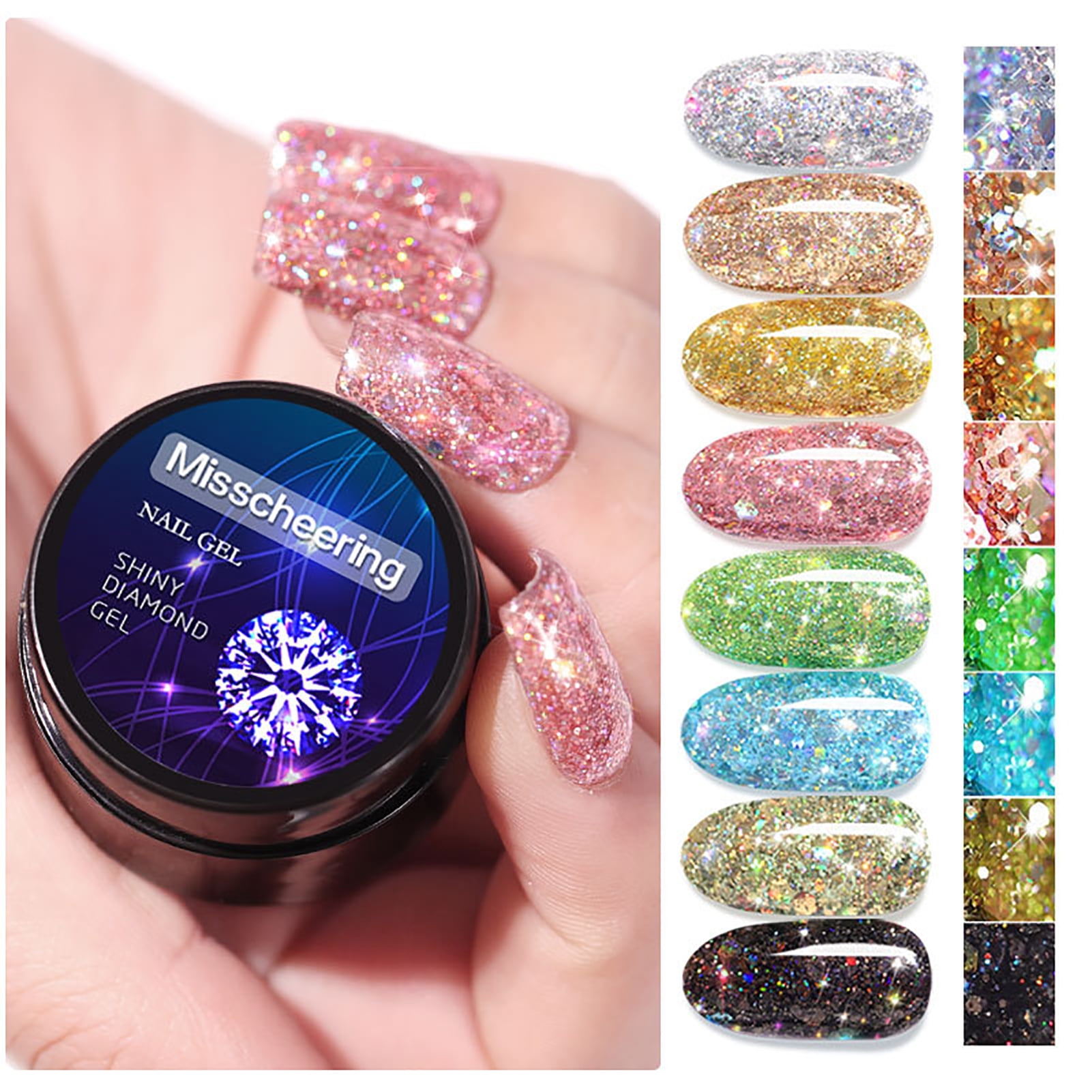 5g Chunky Halo Glitter Nail UV Gel – MakyNailSupply