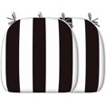 thumbnail image 1 of Tapis de Jardin Rayé Noir et Blanc Intérieur Tapis de Chaise Extérieur 16 x x2 Maison, 1 of 5