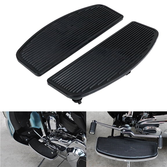 MFC Front Rubber Rider Insert Footboard Floorboard Foot Peg Footrest Pad Compatible with for Harley Touring Softail Road King Electra Glide 1986-2022