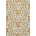 thumbnail image 2 of Addison Rugs Mayfield Washable Transitional Circles Gold Rectangle Rug, 2'6" x 3'10", 2 of 6