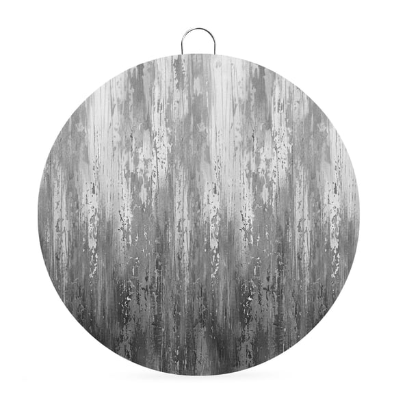 Welcome Sign for Front Door, Abstract Grey Round Metal Wall Art Wreaths, Modern Gradient Minimalist Mottled Art Outdoor Indoor Wall Hanging Sign for Porch Decor Housewarming Gifts 5.9 Inch