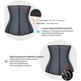 thumbnail image 4 of VASLANDA Waist Trainer for Women Weight Loss Corset Latex Waist Cincher Fajas Hourglass Body Shaper with Steel Bones, 4 of 7