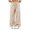Khaki, variant on Sentmoon Sweats for Women Elastic Waist Active Fit Pants with Pockets Solid Color Loose Long Women Casual Pants Fall S-3XL