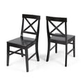 thumbnail image 2 of Bono Acacia Wood Dining Chairs, Set of 2, Black, 2 of 7