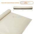 thumbnail image 1 of 3' x 24' Beige Residential Commercial Privacy Deck Fence Screen 160 GSM Weather Resistant Outdoor Protection Fencing Net for Balcony Verandah Porch Patio Pool Backyard Rails, 1 of 5