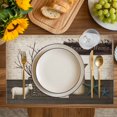 thumbnail image 4 of Bless OurHome Placemats Set of 6, Farmhouse Pots Texas Stars Retro Wooden Plank Placemats for Dining Table, Place Mats for Kitchen Tabletop, Waterproof Wipeable Dining Table Mats Set, 4 of 9