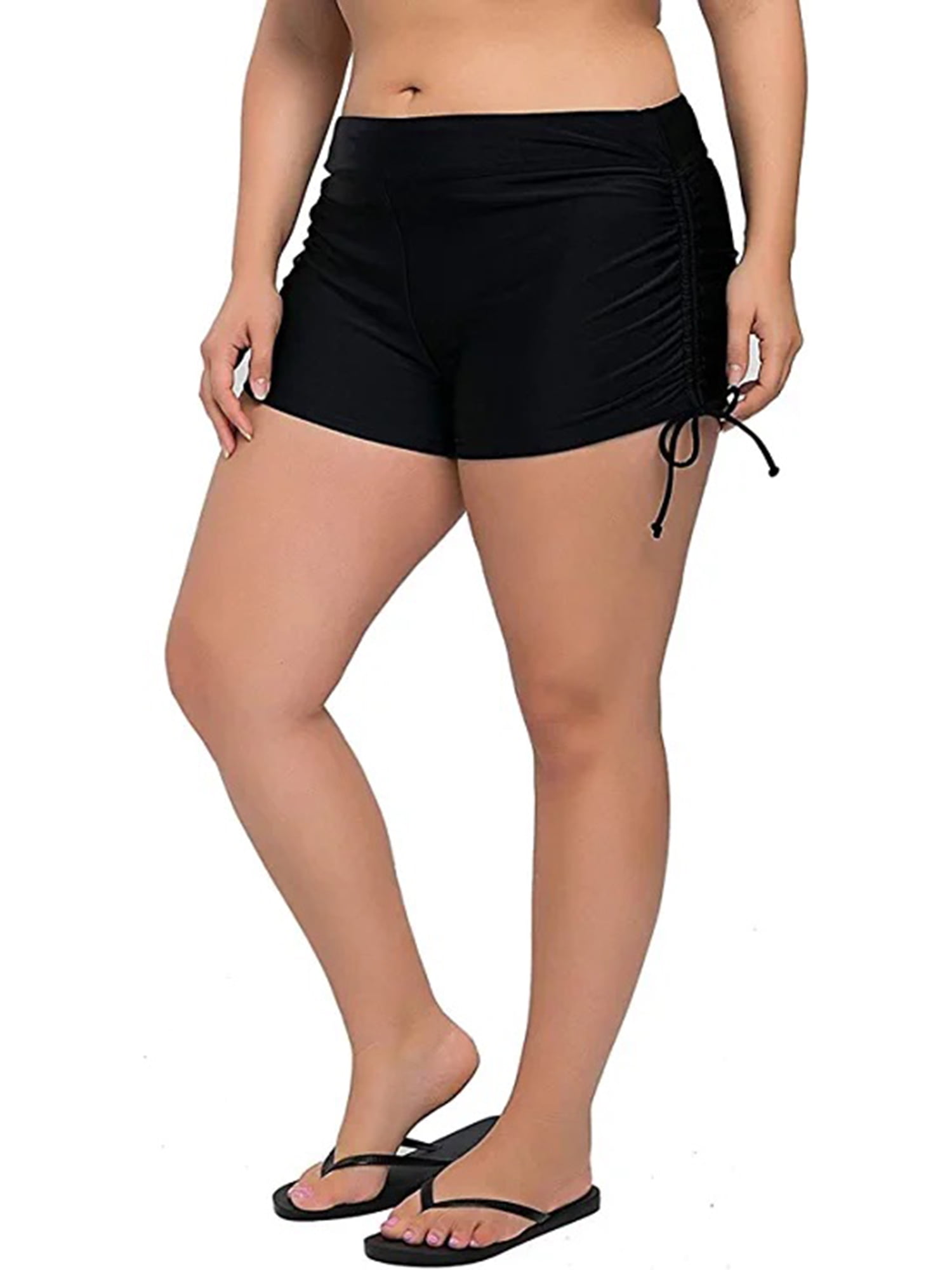 Anferry Plus Size High Waisted Swimsuit Bottom For Women Ruched Side