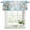 Turquoise, variant on Coastal Beach Starfish Curtain Valances for Windows, Kitchen Valance Window Treatments Panel 2 Pack, Shell Snowflake Teal Rod Pocket Short Curtains for Bathroom Bedroom 42 x 18 Inch