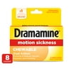 Dramamine Chewable, Motion Sickness Relief, Orange Flavor, 8 Count