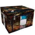thumbnail image 1 of EREHome Fantasy room with a magic book potions and candles Storage Bag Clear Window Storage Bins Boxes Large Capacity Foldable Stackable Organizer With Steel Metal Frame For Clothes,Closets, Bedrooms, 1 of 3