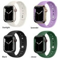thumbnail image 3 of ALMNVO Silicone Sport Watch Strap for Apple Watch Bands 38mm 44mm 40mm 41mm 45mm 42mm for Women Man, Silicone Sport Replacement Wristband Bracelet for iWatch Bands Series 6 SE 7 5 4 3 2 1, 3 of 9