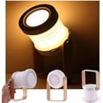 thumbnail image 5 of Desk Table Lamp, Foldable Portable Telescopic Night Light, LED Reading Light with Wooden Handle, 3-Level Dimmable Brightness, USB Charging, Eye Care (, 5 of 5