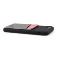 thumbnail image 4 of Dockem iPhone SE 2022, SE 2020 / 8 / 7 Silicone Wallet Card Case with Built-in Metal Plate, 1 Card Holder Slot, Luxe M2L, Black/Grey, 4 of 9