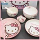 thumbnail image 4 of Sanrio Tableware Cinnamoroll Bowl Spoon Plate Cartoon Kawaii Ceramic Tableware Kitchen Utensil Food Storage Set Household Gifts, 4 of 5