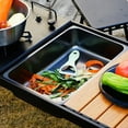 thumbnail image 2 of Mosiee Compact Stainless Steel Sink For Outdoor Cooking With Drain Design Compatible With For Igt Tables And Pe Buckets, 2 of 9