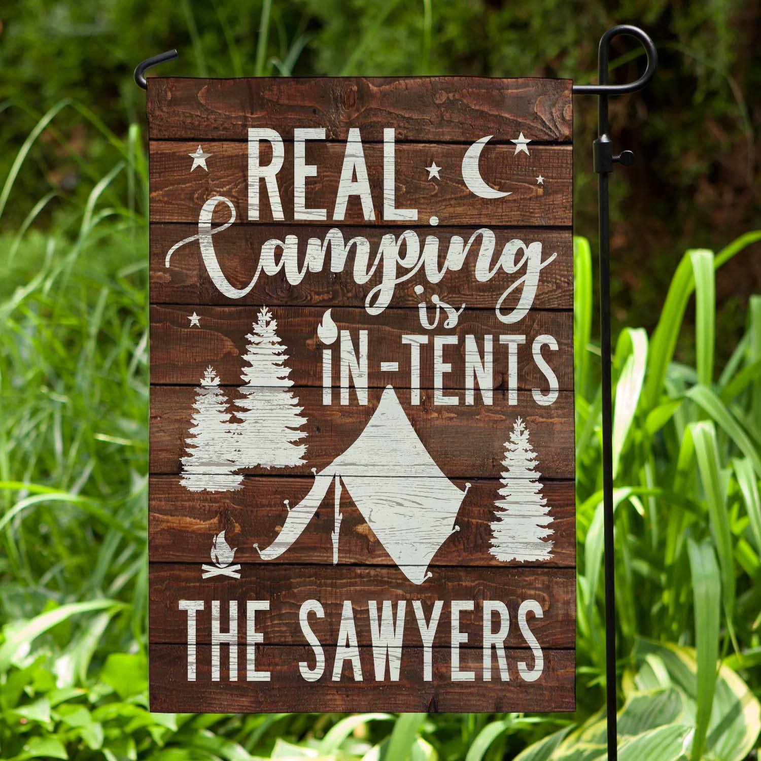 Personalized Garden Flags Camping