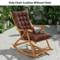 thumbnail image 4 of A Long-Sized Plush Rocking Chair Cushion (Chair Not Included) - Luxurious Patio And Home Lounge Chair Pad - Thick, Soft, And Worry-Free Bliss for a Little Nap, Suitable for Office, Balcony, 4 of 8