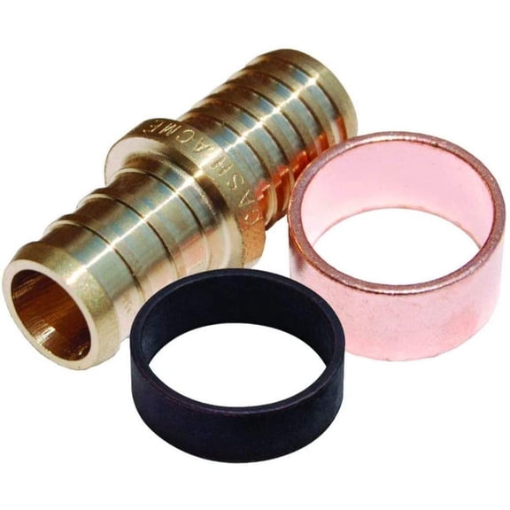 SharkBite UC4006LFA Brass Crimp Polybutylene Adapter, 3/8 Inch