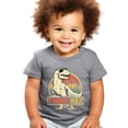 thumbnail image 6 of 3rd Birthday T-Rex Dinosaur Shirt for Boys & Girls - Cool Three Rex Dino Party Tee for Toddler Granite Heather Shirt 3T, 6 of 8