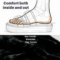 thumbnail image 3 of BERANMEY Women's Fuzzy Slippers with Memory Foam Open-Toe House Shoes for Women Non-Slip Indoor Outdoor Soft & Comfy Plush Slippers, 3 of 8