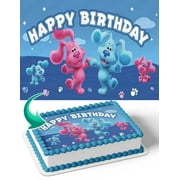 Blues Clues BC Edible Image Cake Topper Personalized Birthday Sheet Decal Banner 1/4 Sheet