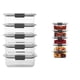 thumbnail image 1 of Recipiente Rubbermaid Brilliance para almacenar alimentos, 3.2 tazas, 5 unidades, 1 of 7