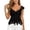 Black, variant on Women’S Deep V-Neck Floral Lace Ruffle Cap Sleeve Top, Ruched Bust Asymmetric Hem Sexy Summer Casual Going Out Blouse, Soft Stretchy Lace Fabric, 1pc, Sizes S M L