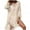 Beige, variant on EQWLJWE Women Crochet Cover Ups Summer Hollow Out Bathing Suit Cover Ups Long Sleeve Loose Knit Bikini Beach Dress with Tassel Gift Beige Free Size