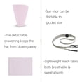 thumbnail image 4 of Women Sun Visor Hats, Wide Brim UV Protection Sun Visor Cap with Ponytail Hole & Removeable Flap Outdoor UPF 50+, 4 of 7