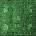 thumbnail image 1 of Ahgly Company Indoor Square Persian Emerald Green Traditional Area Rugs, 4' Square, 1 of 4