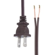 B&P Lamp Brown Lamp Cord, 12 Foot Long SPT-2 Wire, UL Listed