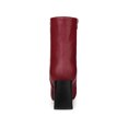 thumbnail image 2 of Unique Bargains Women's Side Zip Pointed Toe Block Heels Ankle Boots Burgundy (Size 8.5), 2 of 6
