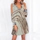 thumbnail image 2 of Moda mujer Casual Sexy vestidos estampados verano manga larga cuello en V Mini vestido Fridja  yut3875, 2 of 5