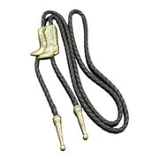 Milageto Bolo Tie Fashion Creative Cowboy Necklace for Birthdays Gift Props Carnivals Gold