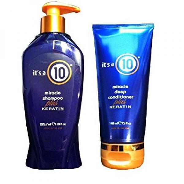 It's a 10 Miracle Shampoo Plus Keratin 10 oz & Deep Conditioner 5 oz Duo It's a 10 Miracle Shampoo Plus Keratin 10 oz & Deep Conditioner 5 oz Duo