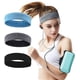 thumbnail image 1 of Bandas de sudor de entrenamiento para mujeres, bandas deportivas para el cabello de las mujeres antideslizantes, banda que absorbe la humedad para correr, 1 of 5