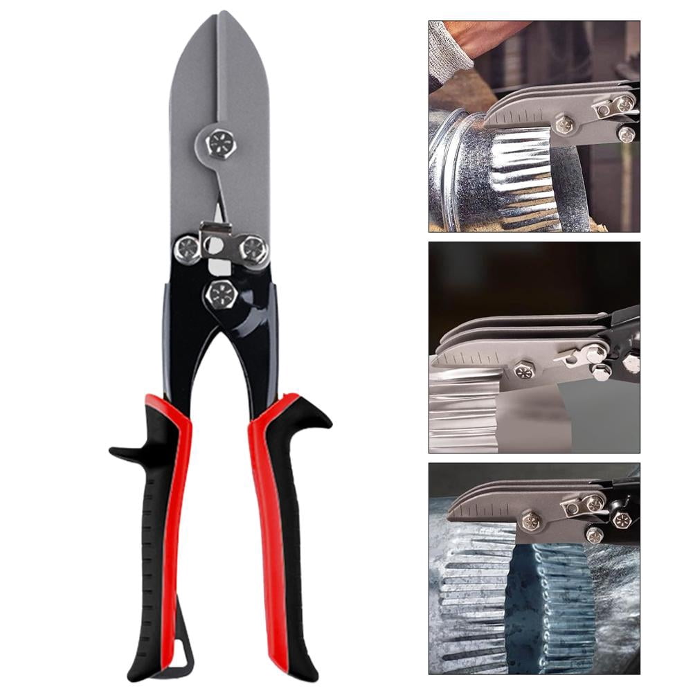 5 Sheet Metal Crimper Tools-Hand Crimper Pipe Swaging 24-28 Gauge Prevents Clogging/Swelling for Downspouts/Ductworks/HVAC