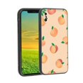 thumbnail image 1 of Compatible with iPhone XS Phone Case, peach-fruits-832 Case Silicone Protective for Teen Girl Boy Case for iPhone XS, 1 of 1