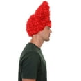 thumbnail image 3 of Drama Queen Red Men's Wig | Red Cosplay Halloween Wig | Premium Breathable Capless Cap, 3 of 9