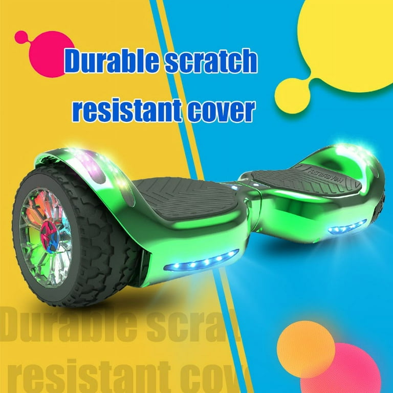 Hoverboard All Terrain LED Flash Wide All Terrian Wheel with Bluetooth Speaker Dual LED Light Self Balancing Wheel Electric Scooter