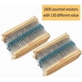 thumbnail image 2 of Kit de resistencias de 2600 piezas, 130 valores, 1% de resistencias surtidas, surtido de resistencias de película metálica con 1 Ohm-3M Ohm 1/4W con caja de almacenamiento para proyectos y, 2 of 7