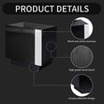 thumbnail image 7 of VanAcc 2 Piece Entertainment Center Side Table Set with Storage, Modern High Gloss End Tables, Black, 7 of 7