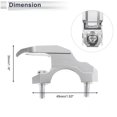 thumbnail image 4 of Gancho Colgante para Motocicleta Cuadrado Soporte para Casco de Motocicleta Equipaje para Scooters Bicicletas Tono Plateado 49mm de Longitud, 4 of 7