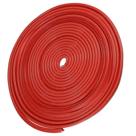 19.7Ft(6M) Door Edge Guard Red Car Door Protector Edge Guards U Shape Rubber Auto Door Trim,Build in Metal Sheet/No Need Adhesive /Easy to Cut Fit for Most Vehicles