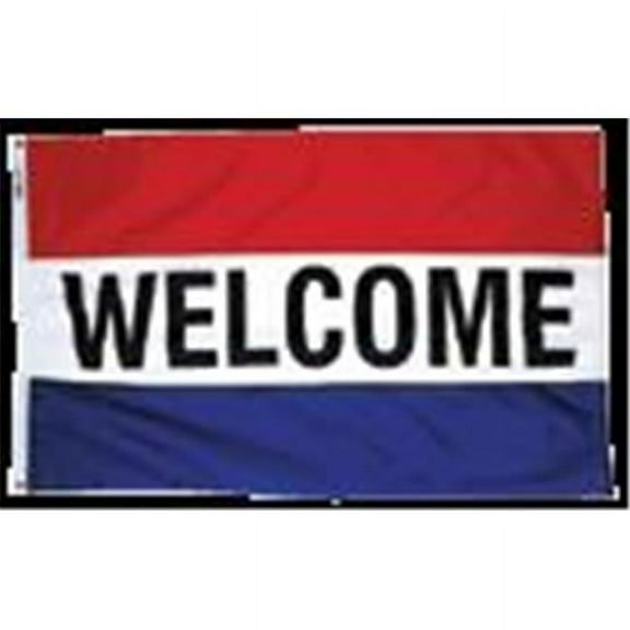 Annin Flagmakers 483501 Wf-3 Nylon Glo Welcome - Stripe 3 x 5 ft.