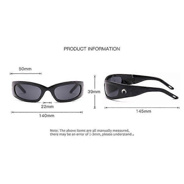 Gafas de sol deportivas envolventes Wekity para mujer, modernas y deportivas.