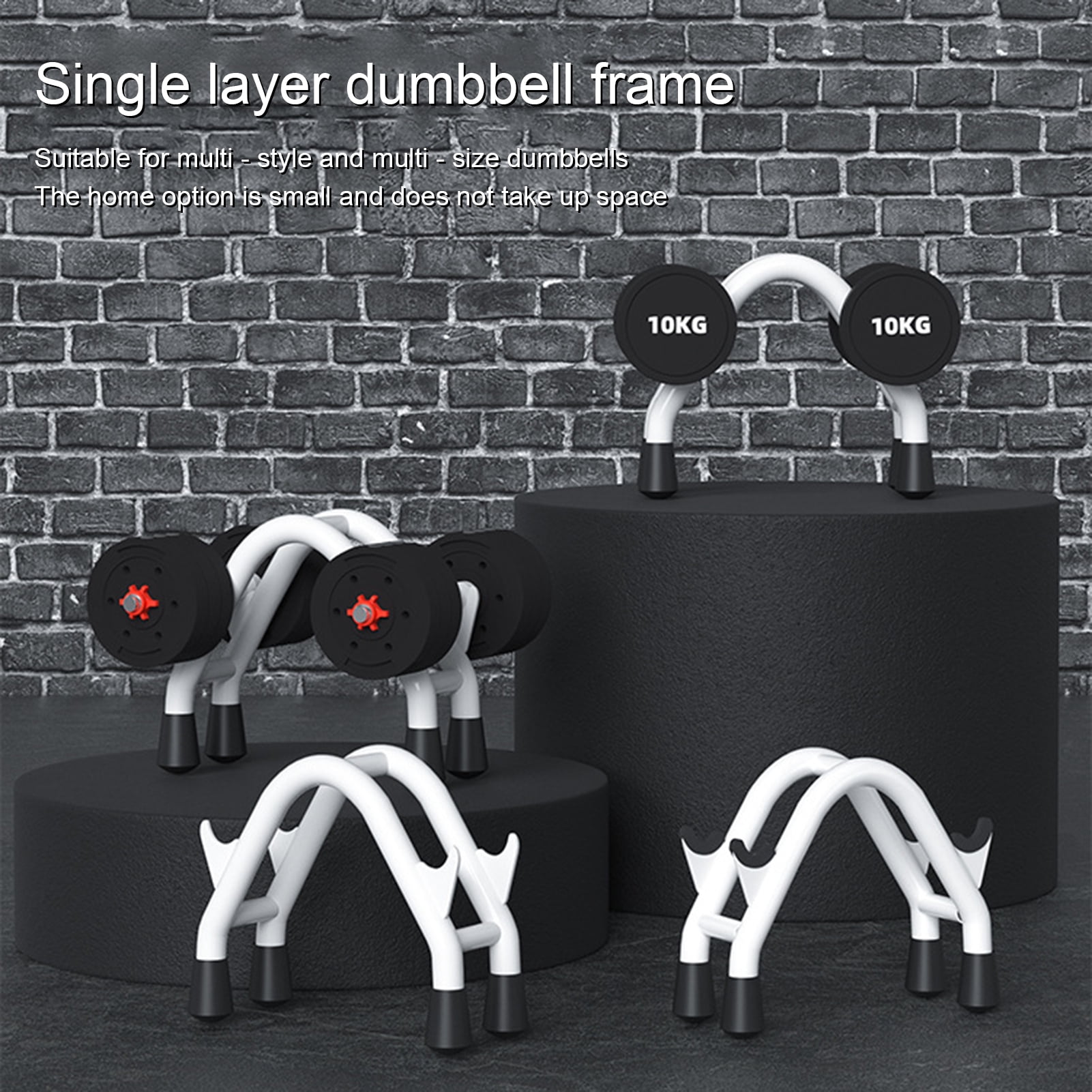 YIFAEUX Strong Load-bearing Strengthened Dumbbell Rack Household Fitness Dumbbell Storage Rack Cardio Accessories