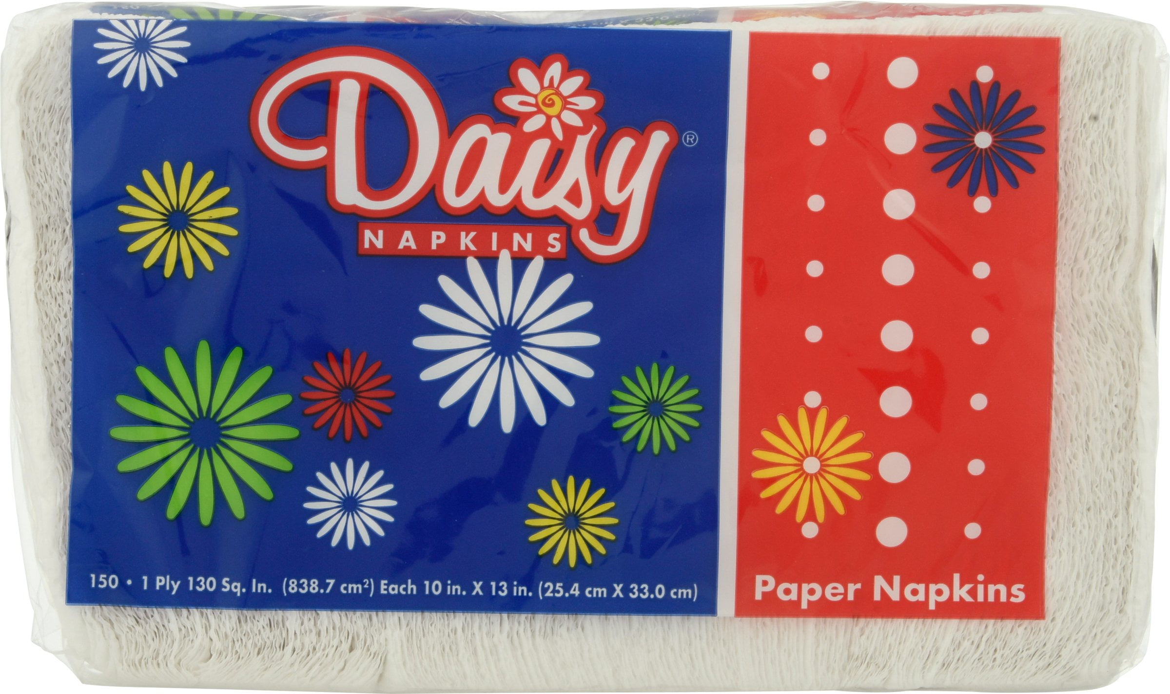 Daisy White Lunch Napkin 1-ply 150 count Pack of 4 